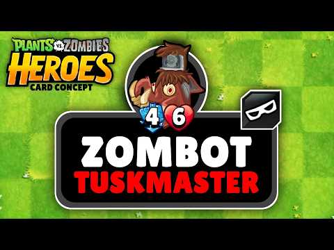 **ZOMBOT TUSKMASTER 10000 BC** (PvZ Heroes Card Concept)