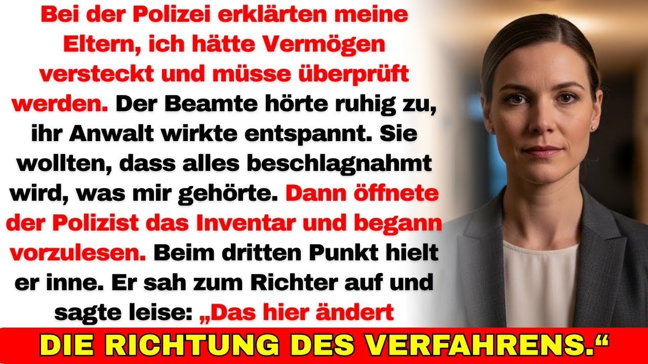 Meine Eltern riefen die Polizei, um mir alles zu nehmen — doch das Inventar löste Panik aus