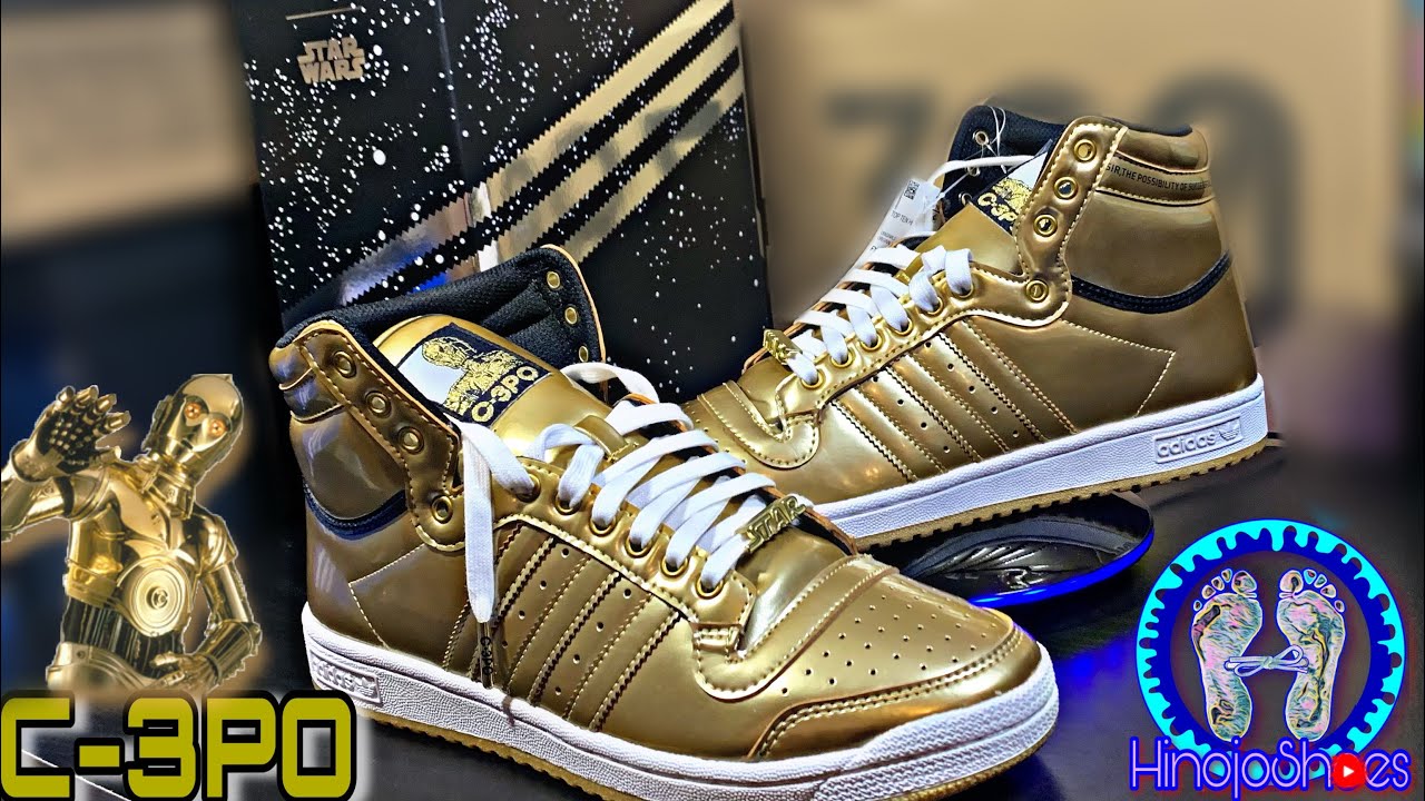 C-3PO 📦 UNBOXING ADIDAS TOP HI STAR WARS C-3PO @HINOJOSHOES - YouTube