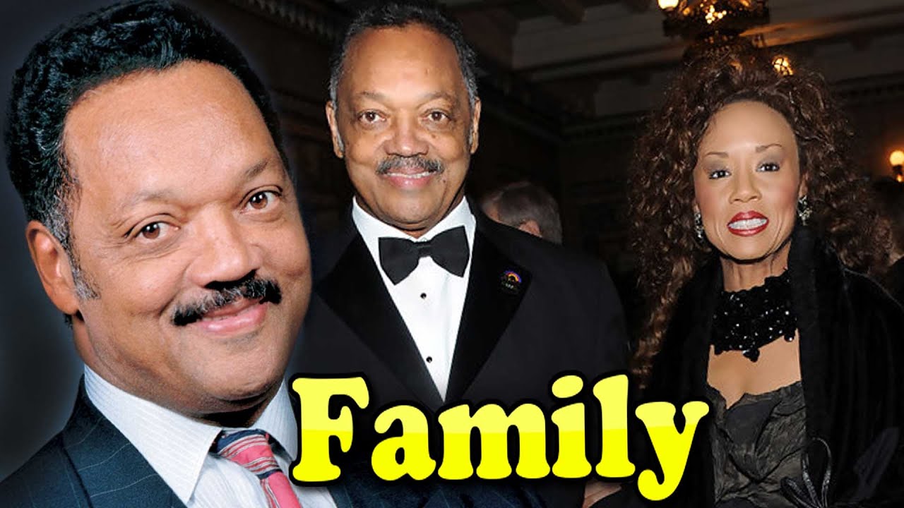 Jesse Jackson Family With Daughter,Son and Wife Jacqueline ...