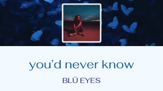 youd Never Knowbl Eyes   