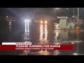 Haleiwa Harbor Sees Flooding Due To Tsunami Wave Haleiwa Harbor Sees Flooding Due To Tsunami Wave