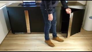 Modern Designer Sideboard in Black Oak
