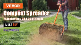Vevor Compost Spreader - Mulch - Durable Lightweight Multi-Purpose Yard Care Equipment