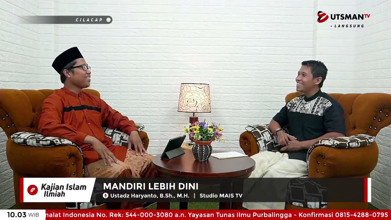 ⁣LIVE Mandiri Lebih Dini - Ust. Haryanto, B.Sh., M.H.