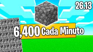 ✅ NUEVA Granja de PIEDRA AUTOMÁTICA Minecraft Bedrock 26.13