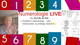 Numerologie-Live-Sendung ☺️