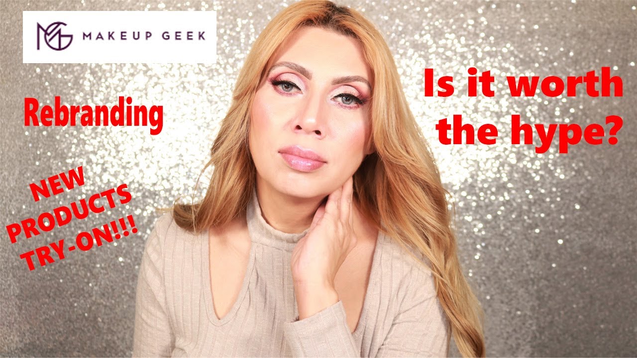 Makeup Geek Rebrand New Products Try-On  