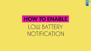 How to Enable Low Battery Notification in Samsung Galaxy Note 8 and Galaxy S8 screenshot 1
