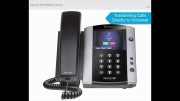 Polycom VVX 500 Lesson 10: Transferring Calls Directly to Voicemail