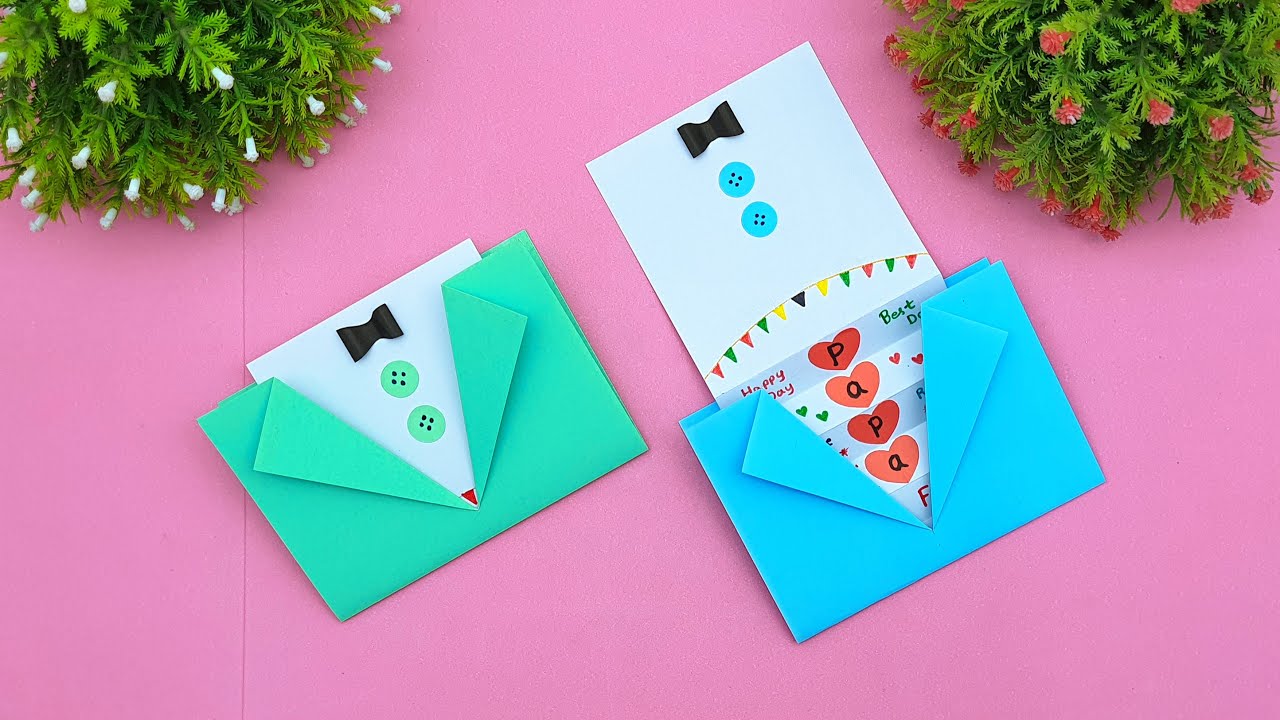 How To Make Easy Paper Gift Card For Fathers Day | Gift Ideas | Father's Day Special Greetings Card