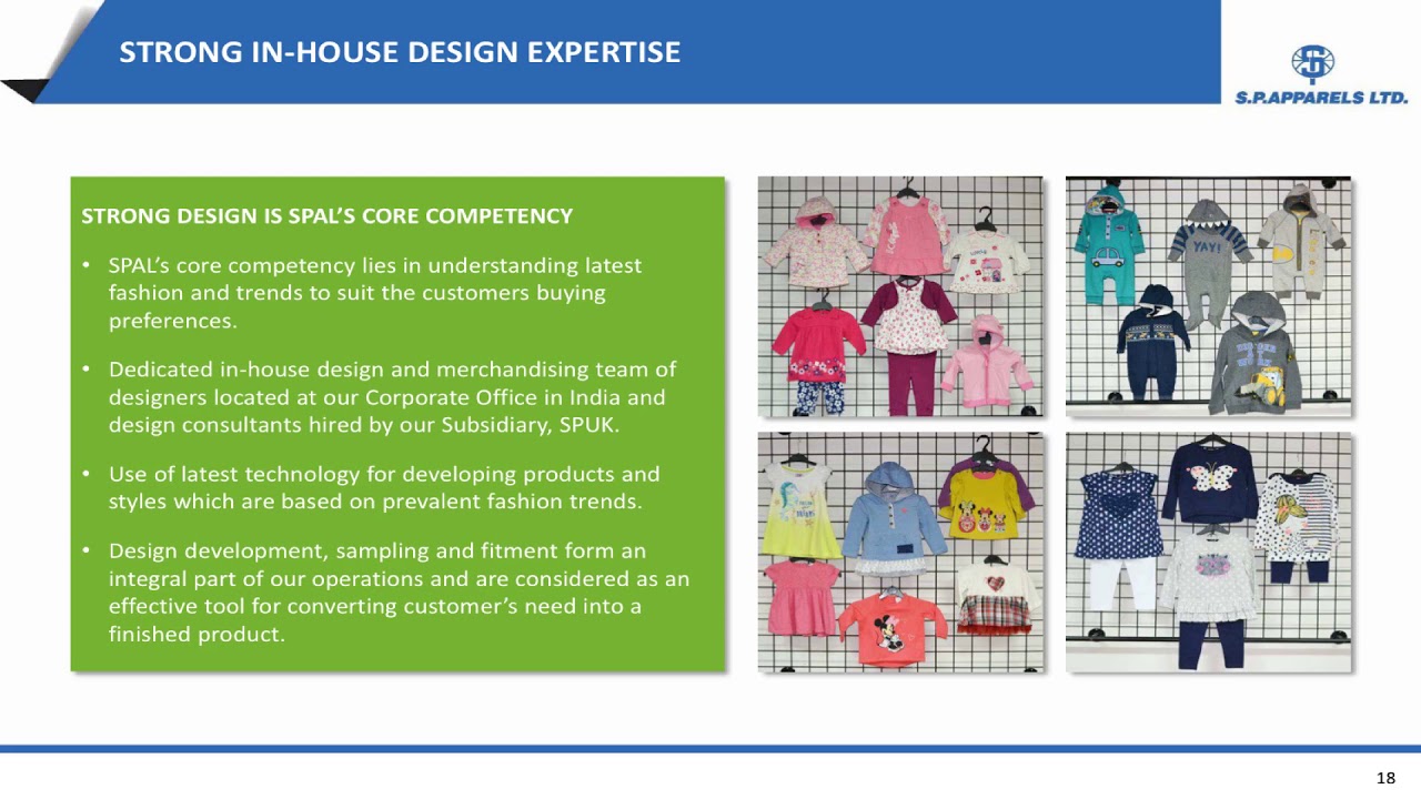 S.P. Apparels Ltd Investor Presentation for June 2018 results YouTube