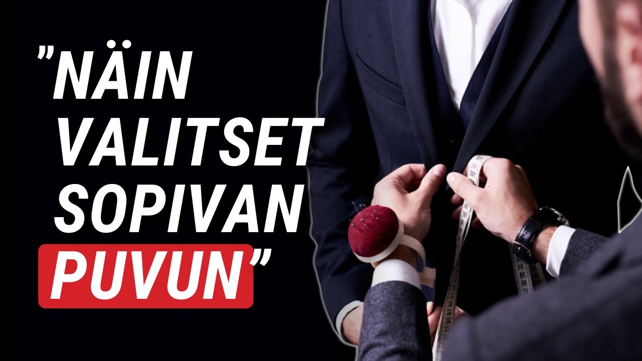 Räätäli kertoo: Miten valita puku ja pitää se kunnossa? | Mikael Sinisalo