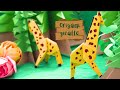 Origami Giraffe Tutorial 🦒🦒 How To Make a Paper Origami Giraffe | Jungle Project |