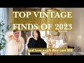 Top 5 vintage finds of 2023  what they cost us   antique haul  vintage haul