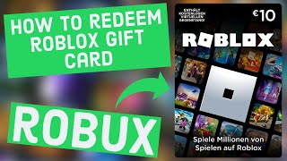How To Redeem A Robux Gift Card Roblox Youtube - redeem robux com