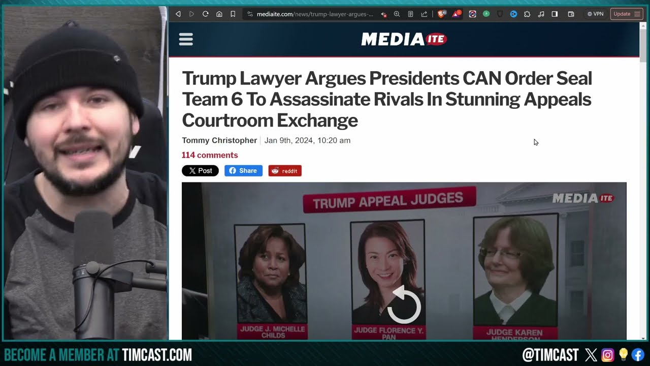 Democrats LOSE IT As Trump Lawyer Argues He Can ASSASSINATE Rival AND NOT Be Charged, TRUMP IS RIGHT