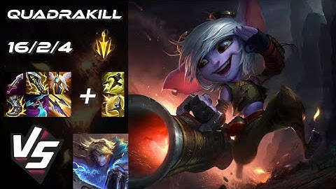 BOTTOM Tristana vs Ezreal [QUADRAKILL] - EU Grandmaster Patch 25.S2.8