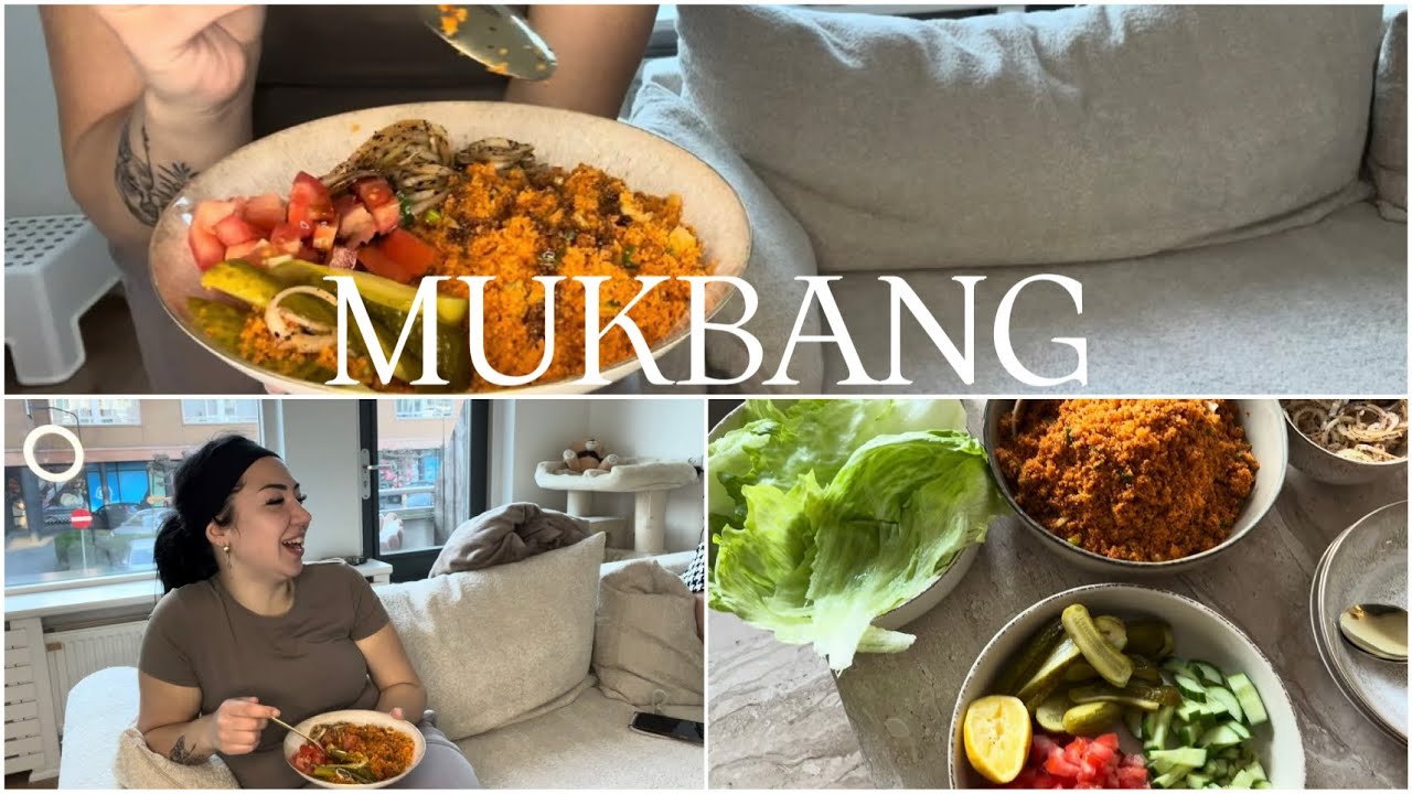 ANNEM VE KARDESIM ILE KISIR KEYFI😋. @Fundasiyahkaplan #asmr #mukbang