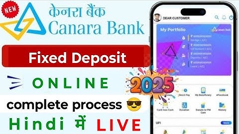 Canara Bank Me FD Kaise Kare Online | How To Open Fd In Canara Bank Online | Canara Bank Fd Online