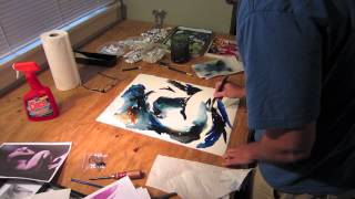 Creation of the Original Watercolor Painting Glowing Ember by artist John Carollo