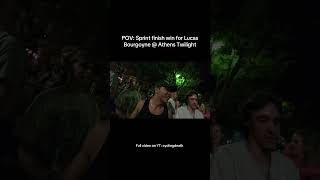 Sprint finish at Athens Twilight Pro Crit race #cycling #roadbike #pov #crit #race