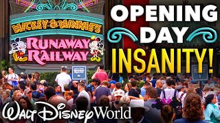 Runaway Railway OPENING DAY INSANITY! - Disney Vlog