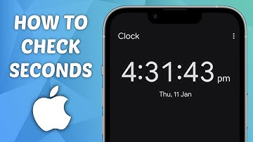 How to Checks Seconds on iPhone Clock!🕝 (2025)