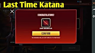 Katana Skin Free Fire Fortune Wheel Event Free Fire New Red Legendary Katana Skin Free Fire 2021