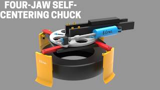 The Secret to Perfect Mechanical Centering 🎯 | 4-Jaw Self-Centering Chuck