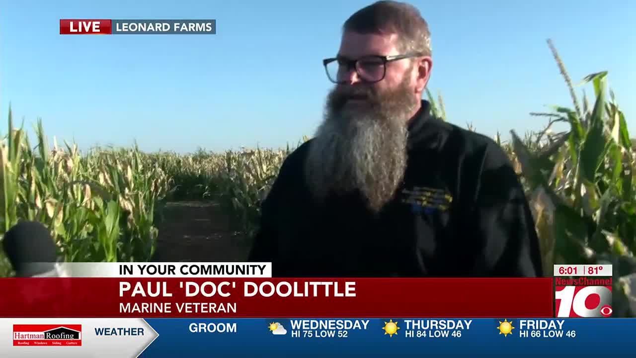VIDEO: Sydnee Batzlaff Live from Leonard Farms; corn maze honoring veterans from Beirut bombing 6...