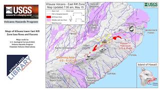 Maps of the Kīlauea lower East Rift Zone lava flows and fissures, Hawaii through June 05