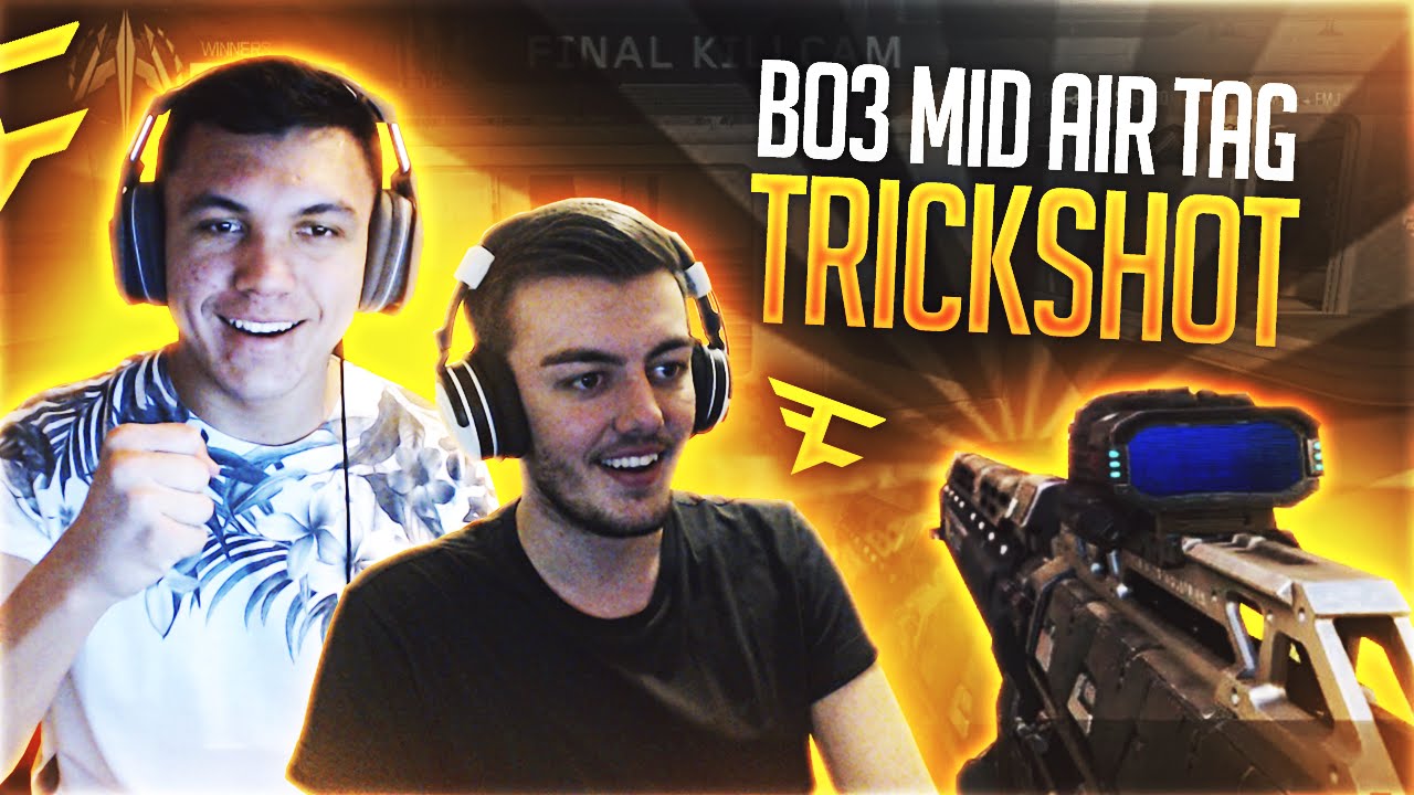 Trickshot Race with FaZe Linkzy! (MID-AIR TAG SHOT)