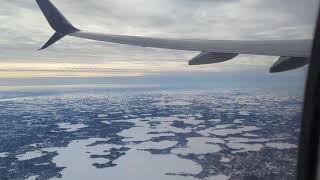 Take off from Minneapolis airport to Seattle on Boeing 737-900ER Delta