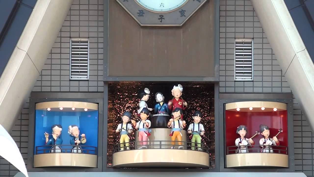 勝山市立図書館のからくり時計