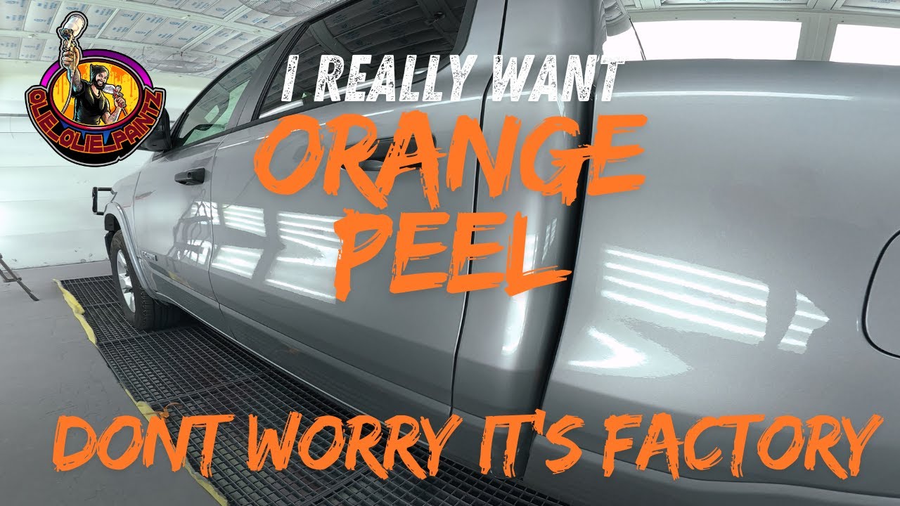 I actually wanted orange peel on this one...(Chrysler vehicles are terrible)