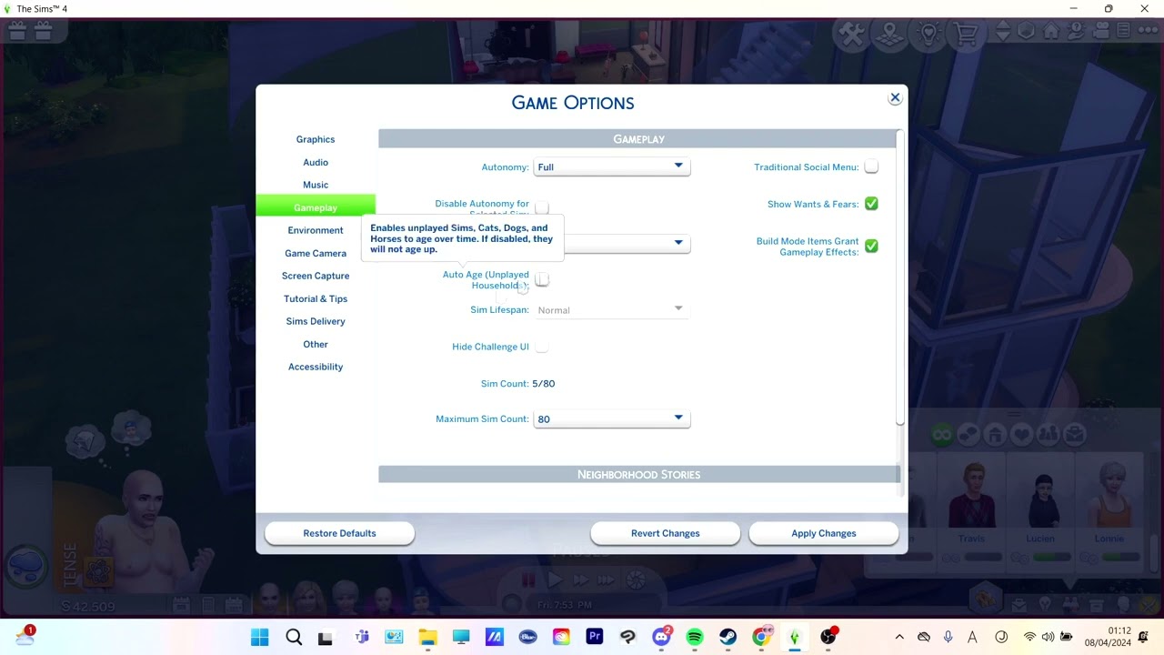 How to Not Age in The Sims 4
