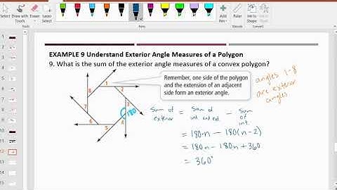 6.1B VIDEO Polygon Angle Sum Theorem Exterior