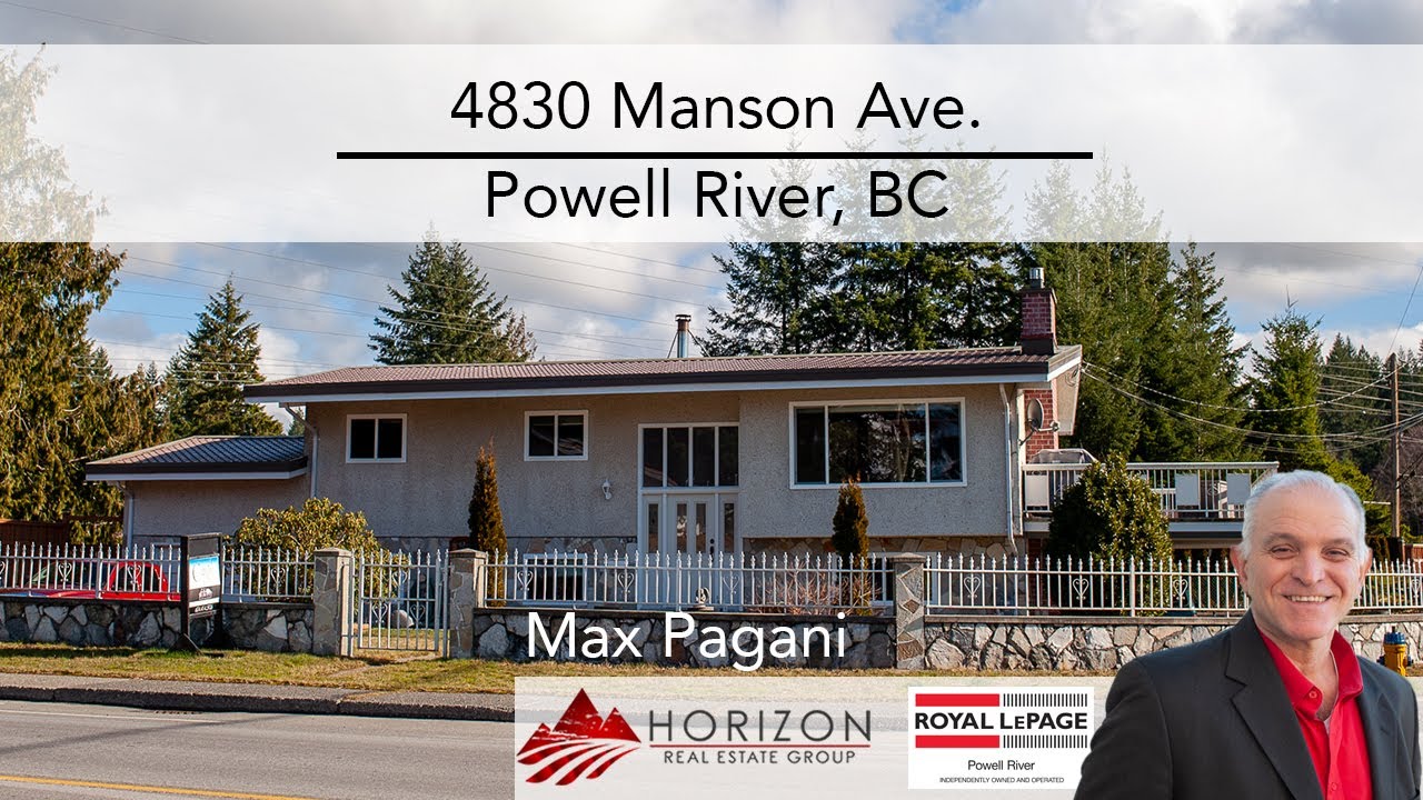 4830 Manson Ave, Powell River, BC. YouTube