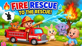 Fire Rescue Adventure 🚒🔥 | Save the Animals &amp; Baby | Fun Kids Cartoon