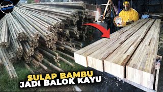 LEBIH KUAT DARI KAYU ASLINYA! Begini Ternyata Rahasia Pembuatan Papan dan Balok dari Bahan Bambu