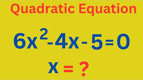 A Nice Quadratic Equation | How to solve this question?  | Find the value of  X  |