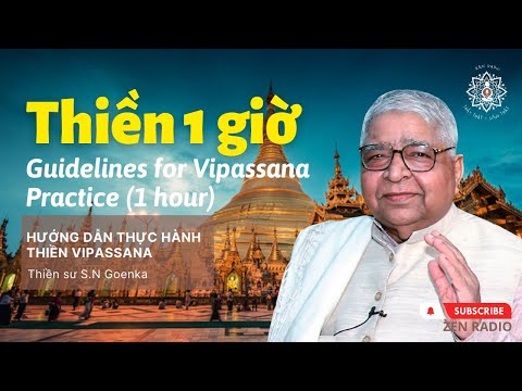 Hướng dẫn Thiền Vipassana 1 giờ S.N Goenka (Khetta Short - English/Vietnamese)