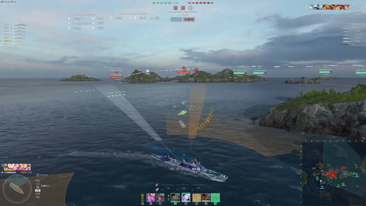 World of Warships Clan Battle (Season 32) “Pelican" [DBD] vs [T-N-A]