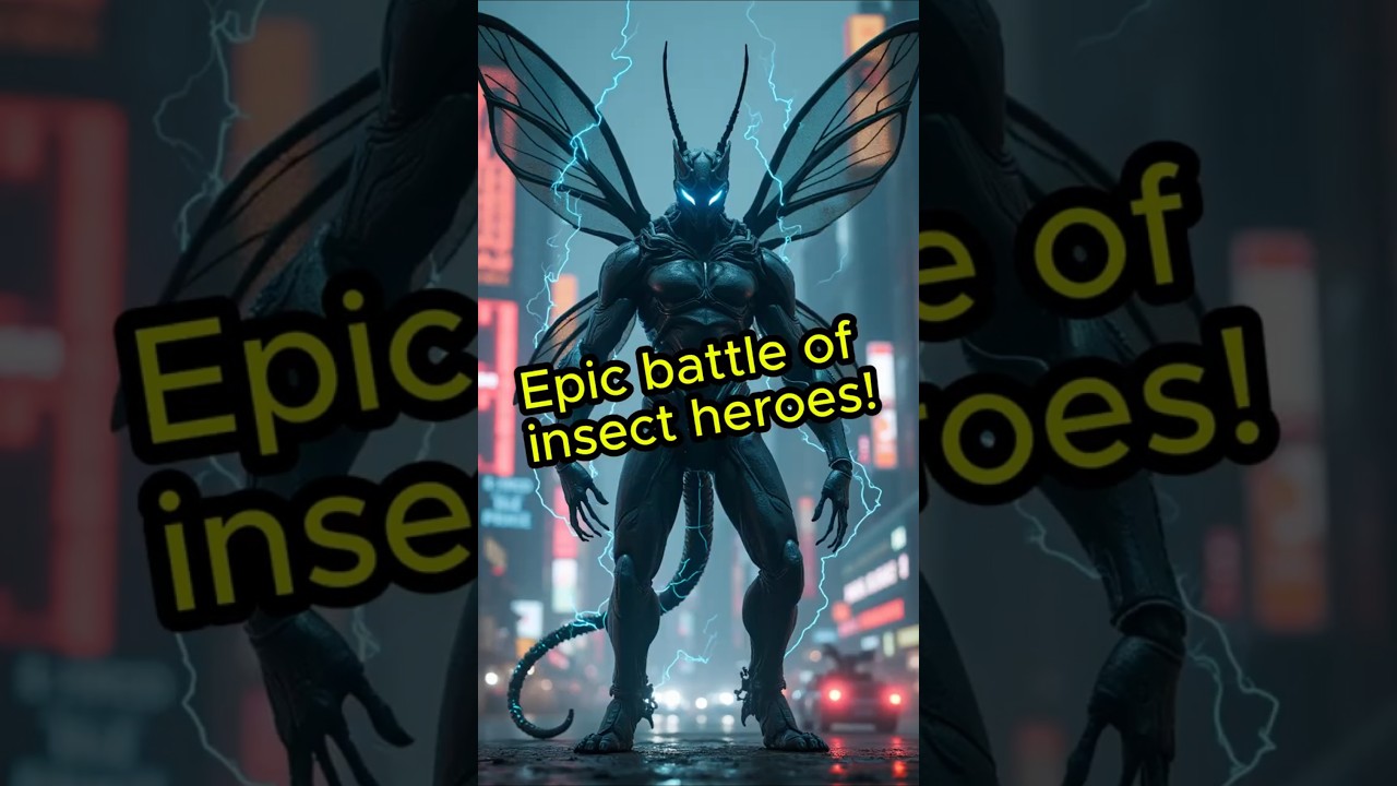 Epic battle of insect heroes! 