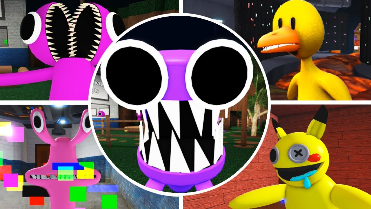 All Purple in Rainbow Friends: Chapter 2 Concept Morphs Roblox 