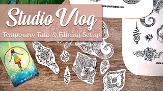 My Filming Set-Up + Making DIY Temporary Tattoos | Studio Vlog 02