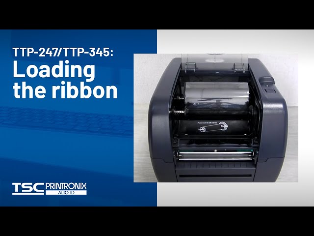 TSC TTP-247/TTP-345: Loading the ribbon - YouTube
