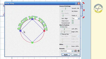 Arch Your Text in Make the Cut Software