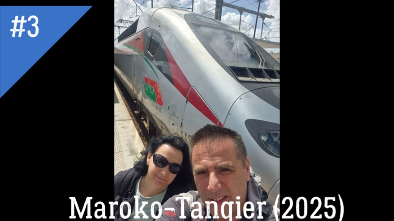 Tangier potovanje z najhitrejšim vlakom na Afriški celini.Bullet train 320km/h